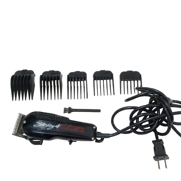 Wahl Sterling 4 Hair Trimmer w 6 Attachments & Cleaning Brush works EXCELLENT!! - Picture 1 of 16